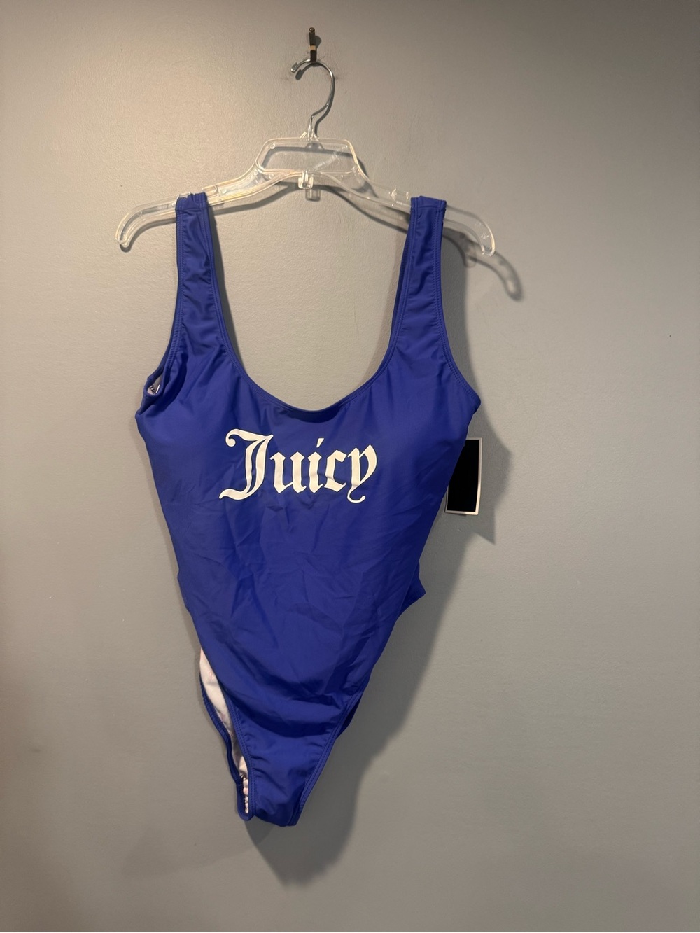 *Juicy Couture Royal Blue One-Piece Swimsuit with White Logo